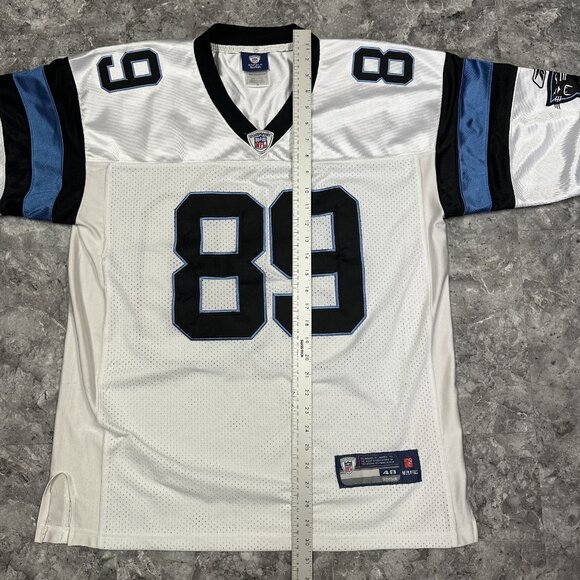Steve Smith #89 Carolina Panthers jersey Reebok  Size 48 White Blue Black - Picture 7 of 8